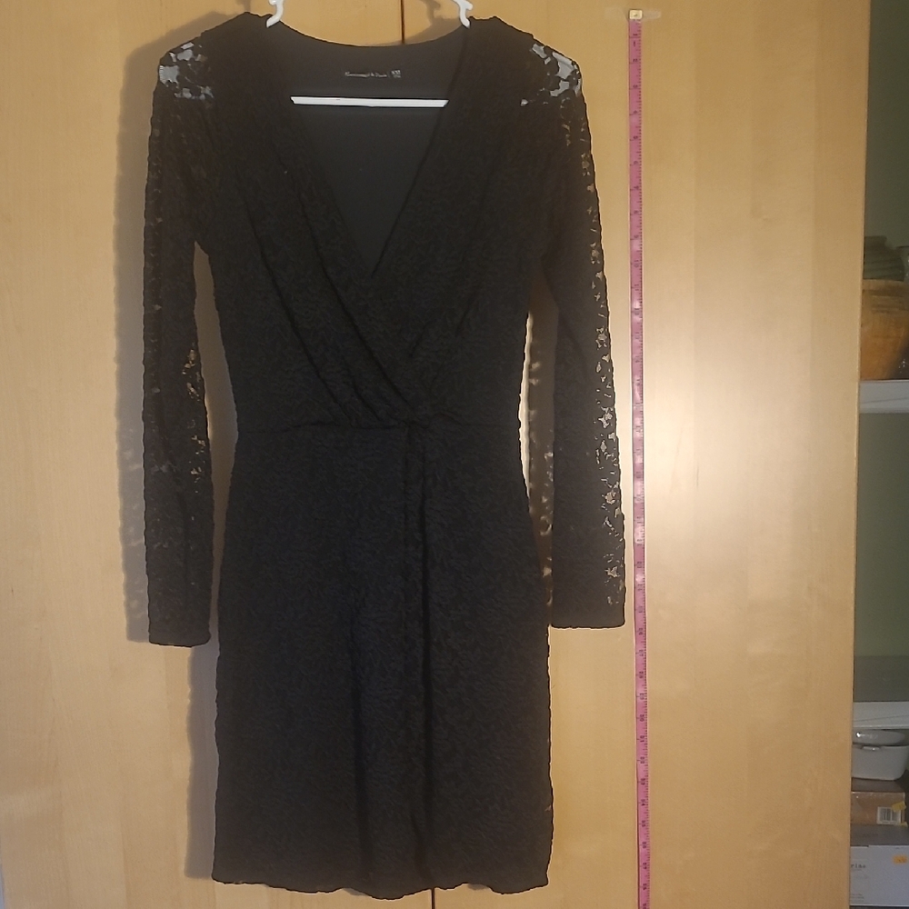 Abercrombie & Fitch Elegant Black Lace Dress Size XST